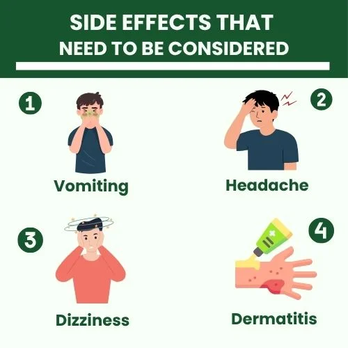 2nd body image (15) An illustrated infographic listing common side effects (nausea, vomiting, etc.) with medical icons and a neutral color scheme.